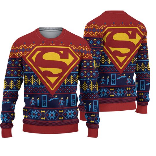 Discover Superman Christmas Ugly Sweater