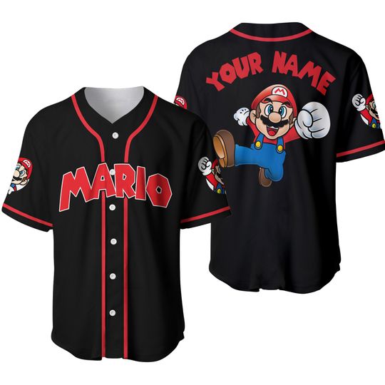 Discover Mario Baseball Jersey, Super Mario Jersey