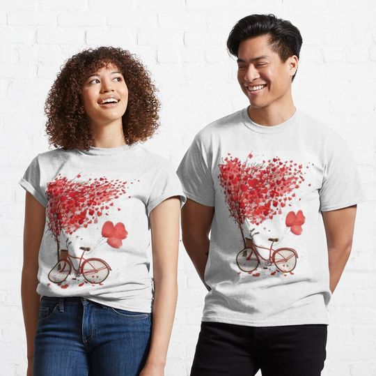 Discover 발렌타인 앤 로맨틱 클래식 티셔츠