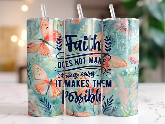 Discover Christian 20oz Skinny Tumbler, Christian Tumbler