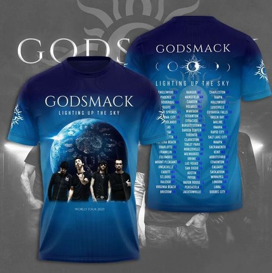 Discover Camiseta Godsmack Band Música de banda de rock 3D