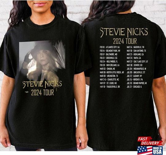 Discover Camisa Stevie Nicks 2024 Tour, camiseta gráfica Stevie Nicks