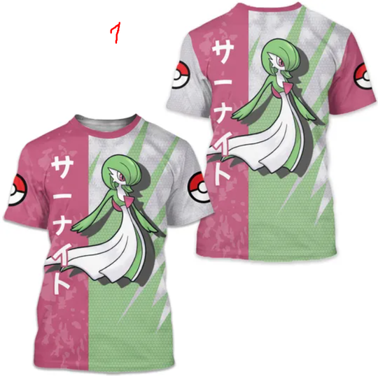 Discover Camisa com estampa 3D PKM Gardevoir Cartoon Anime Pika