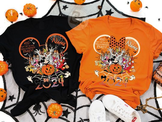 Discover Custom Disney Halloween 2024 Shirts, Disney Family Halloween Shirts