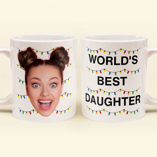 Discover World's Best Daughter Funny Custom Face - Personalized Photo Mug