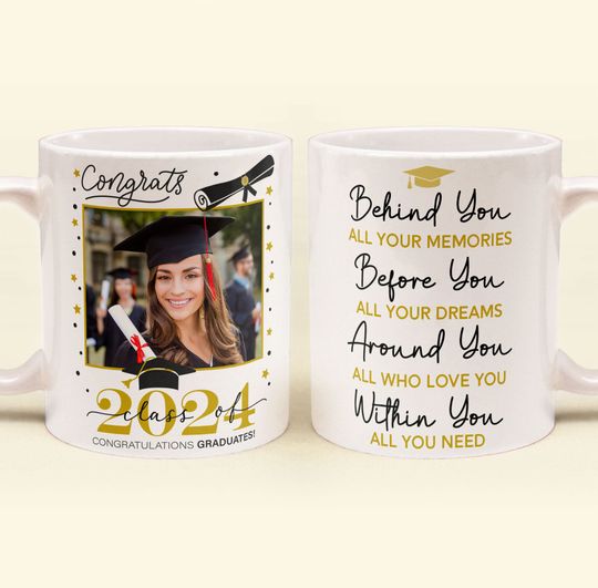 Discover Graduation Behind You All Your Memories - Personalized Photo Mug