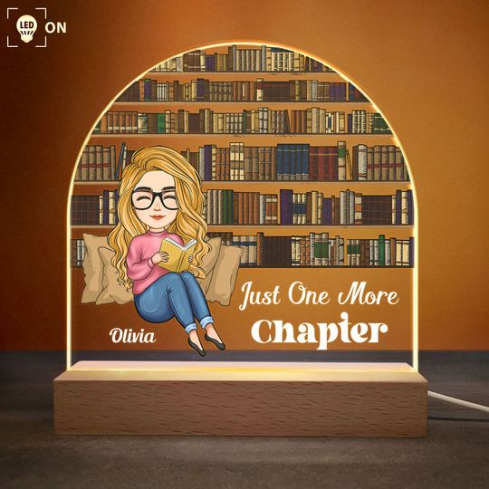 Discover Just A Girl Who Loves Books - Personalized LED Light