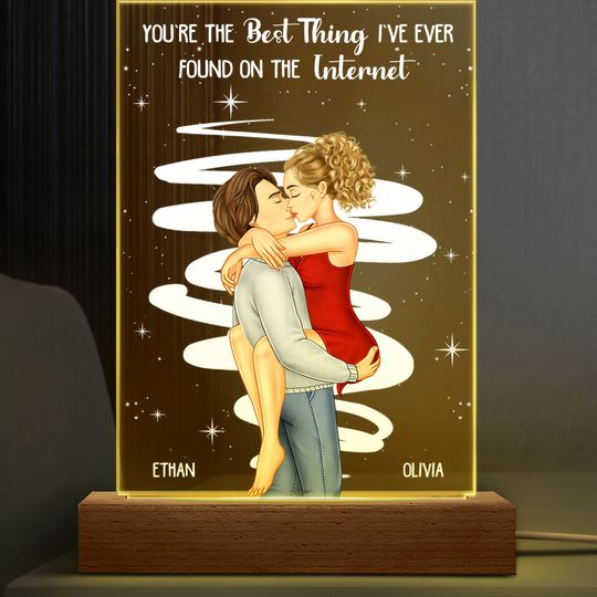 Discover Kissing Couple Best Thing On The Internet Custom Personalized Shaped Plaque Light Bases