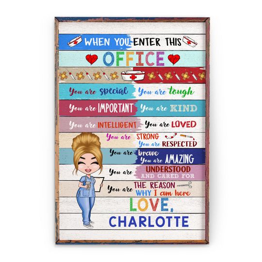 Discover When You Enter This Office  - Personalized Poster - Gift For Doctor & Nurse