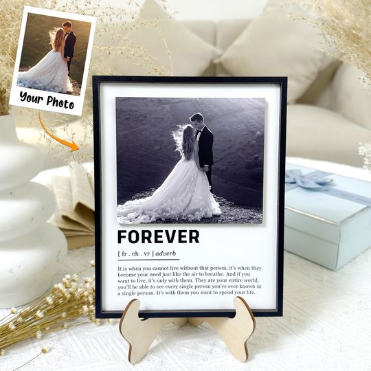 Discover I Love You Forever - Personalized Wooden Photo Plaque