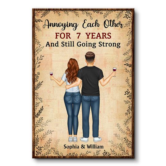 Discover Annoying Each Other Custom Couple Gift Personalized Poster
