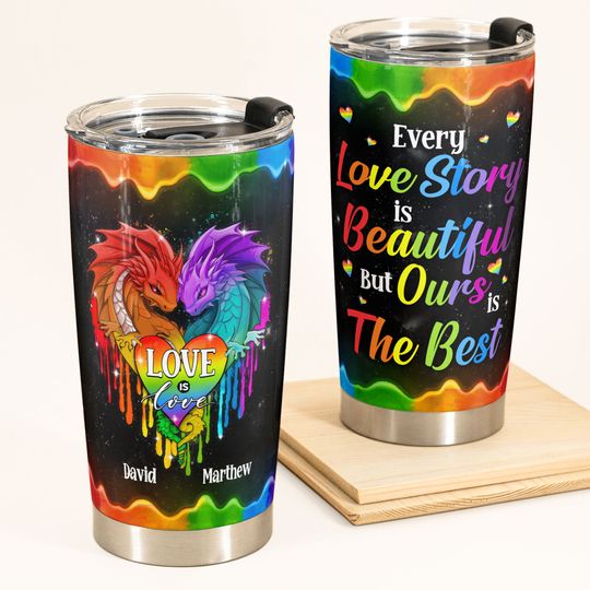 Discover LGBT Love Is Love - Personalized Tumbler Cup