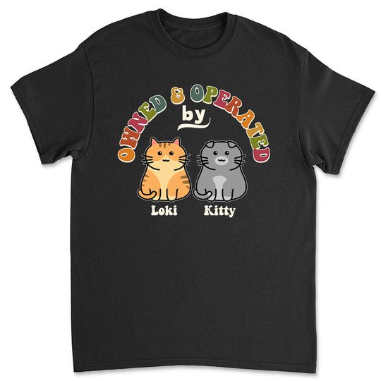 Discover Owned By Cat - Personalized Custom Unisex T-shirt 