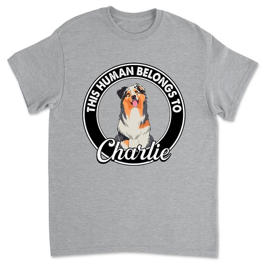 Discover This Human Belongs - Personalized Custom Unisex T-shirt 