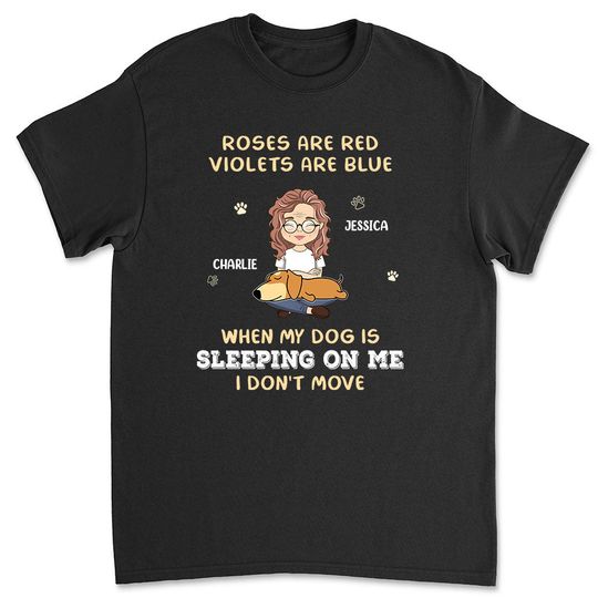 Discover Sleeping On Me - Personalized Custom Unisex T-shirt