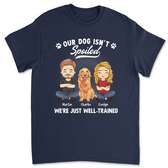 Discover Spoiled Dog Couple - Personalized Custom Unisex T-shirt