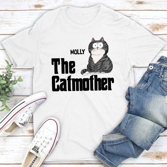 Discover The Cat Father - Personalized Custom Unisex T-shirt 