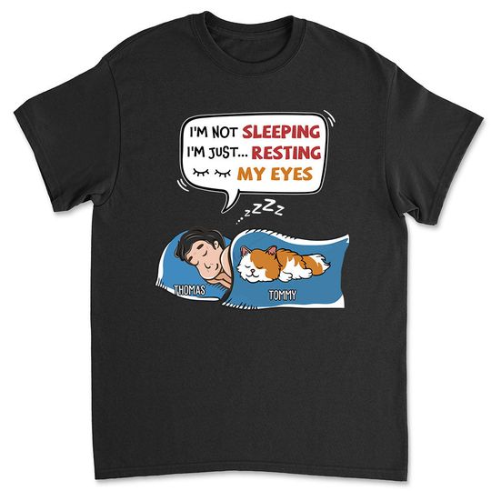 Discover I'm Not Sleeping- Personalized Custom Unisex T-shirt 