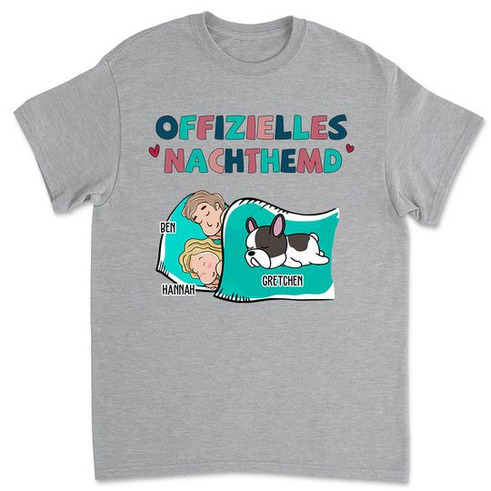 Discover Nachthemd Für Paare - Personalisiertes Unisex T-Shirt 