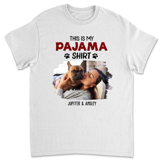 Discover Sleeping Pajama Shirt Photo - Personalized Custom Unisex T-shirt 