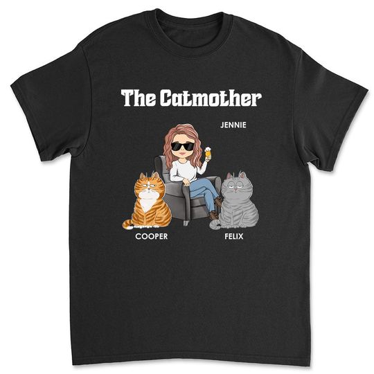 Discover The Cat Mother - Personalized Custom Unisex T-shirt