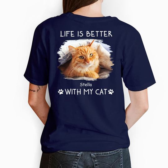 Discover Better With Cats Photo - Personalized Custom Premium T-shirt