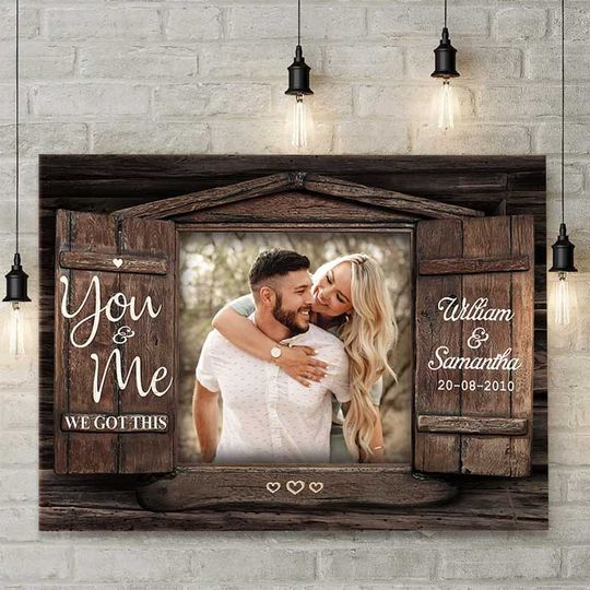 Discover We Got This Custom Upload Image Family Couple Gift Personalized Canvas