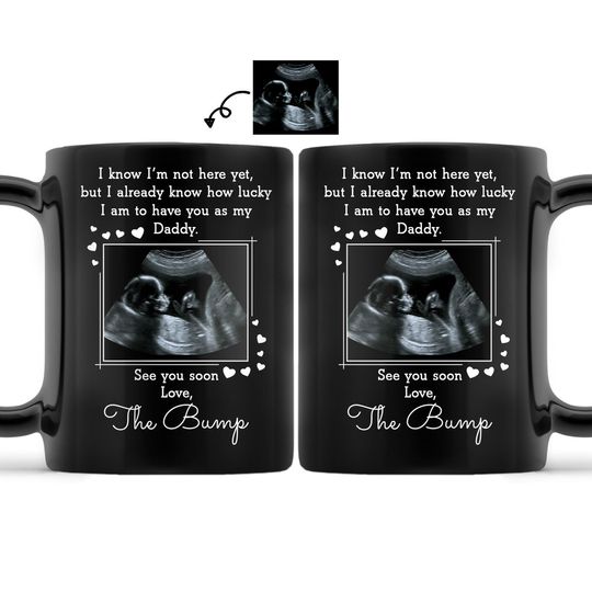 Discover Custom Photo I Know I'm Not Here Yet Gift For New Parents Personalized Mug