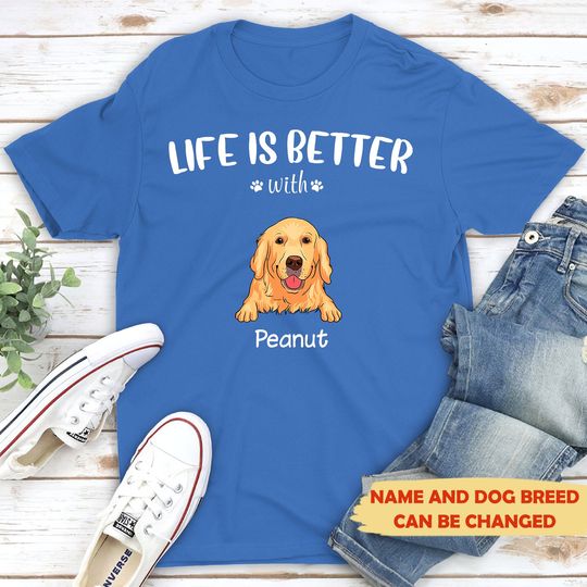 Discover Life is better (White text) - Personalized custom premium T-shirt