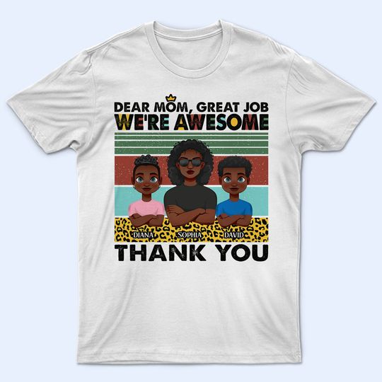Discover Young Mom Great Job Custom Gift For Mother Personalized Unisex T-Shirt