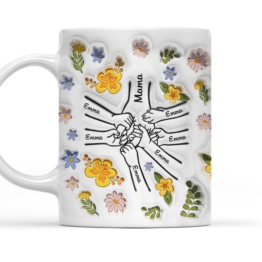 Discover Hand In Hand Version 2 - Personalized Custom 3D Inflated Mug 
