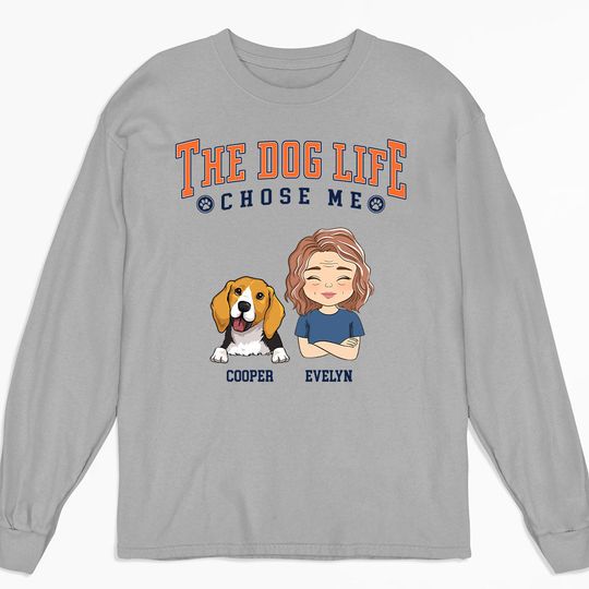 Discover Dog Life - Personalized Custom Long Sleeve T-shirt