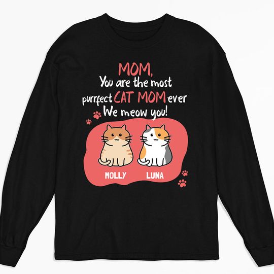 Discover We Meow You - Personalized Custom Long Sleeve T-shirt
