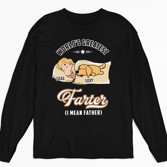 Discover I Mean Greatest Father - Personalized Custom Long Sleeve T-shirt