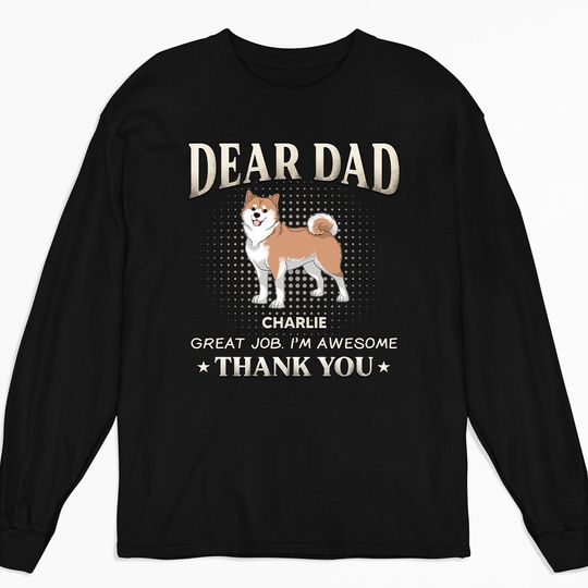 Discover Dad We Are Awesome - Personalized Custom Long Sleeve T-shirt