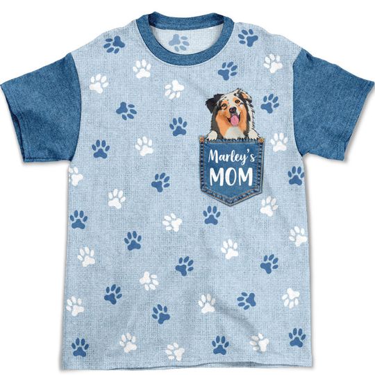 Discover Pocket Dog Mom - Personalized Custom All-over-print T-shirt