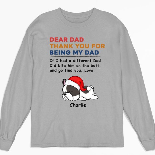 Discover Bite The Butt Christmas - Personalized Custom Long Sleeve T-shirt