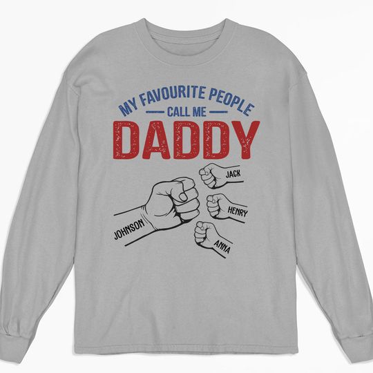 Discover My Favourite People - Personalized Custom Long Sleeve T-shirt