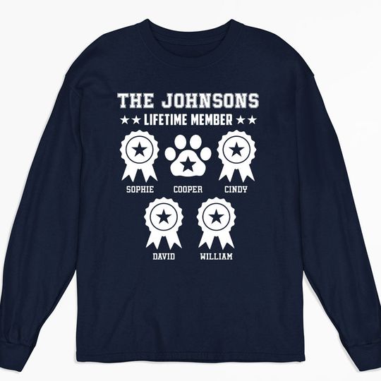 Discover Lifetime Member - Personalized Custom Long Sleeve T-shirt