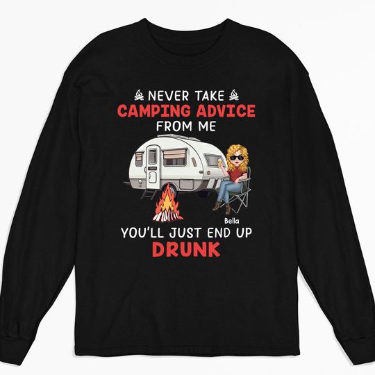Discover Camping Advice - Personalized Custom Long Sleeve T-shirt