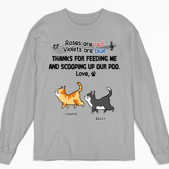 Discover Scooping Up Our Poo - Personalized Custom Long Sleeve T-shirt