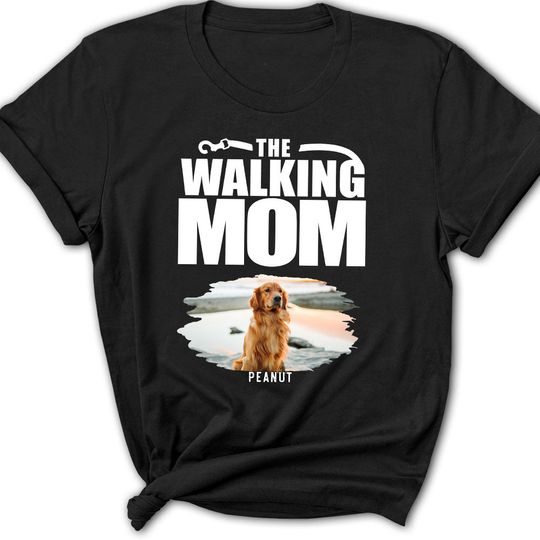 Discover Walking Mom Photo - Personalized Custom Women's T-shirt