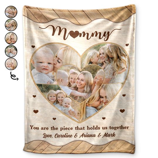 Discover Custom Image Mommy You Are The Pieces Gift For Mother Personalized Fleece Blanket