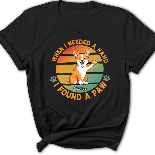Discover I Found A Paw - Personalized Custom Women's T-shirt