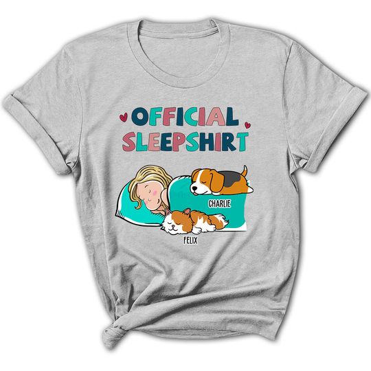 Discover Sleeping Pet Sleepshirt - Personalized Custom Women's T-shirt 