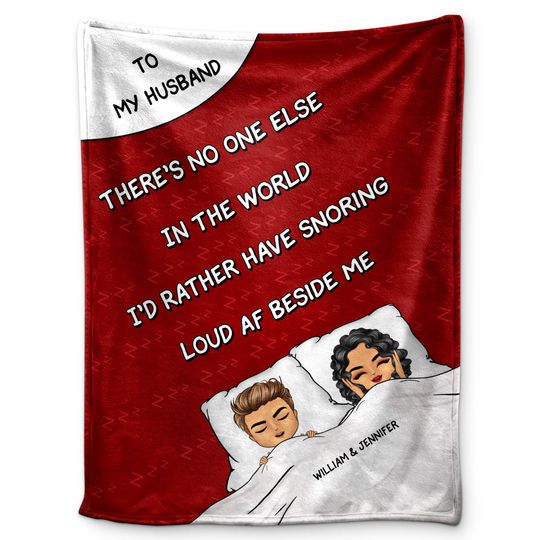 Discover No One Else In The World Custom Gift For Couples Personalized Fleece Blanket