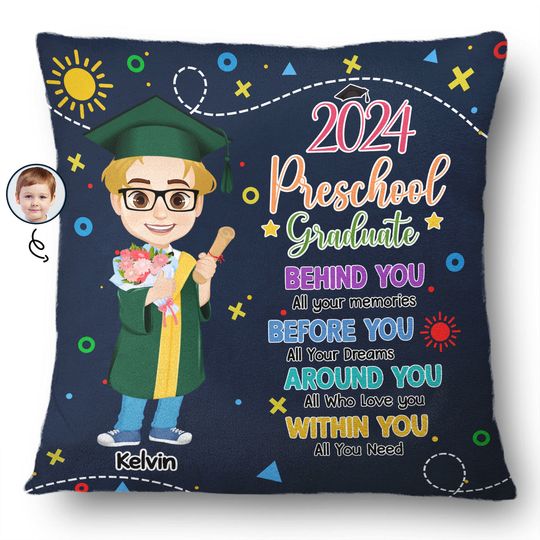 Discover Custom Upload Photo Before You All Your Dreams Graduation Gift Personalized Pillow