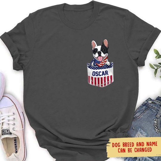 Discover U.S Pocket Dog - Personalized Custom Women's T-shirt 