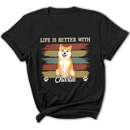 Discover Life Better With Dog - Personalized Custom Women's T-shirt 