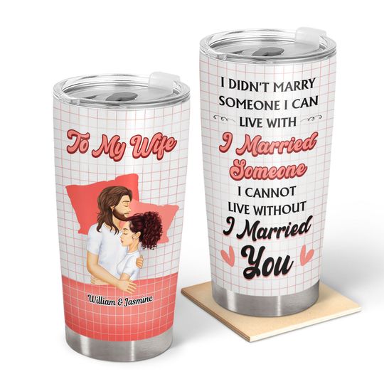 Discover I Married You Custom Gift For Couples Personalized Stainless Steel Tumbler